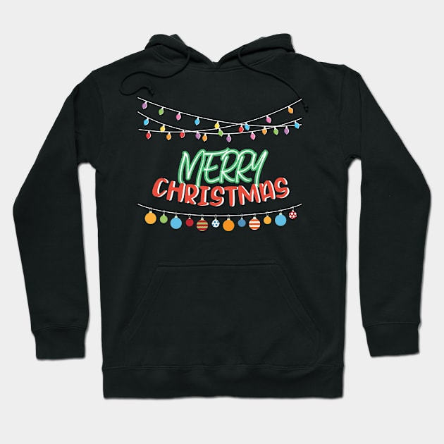 Merry Christmas Happy Holiday Hoodie by GDLife